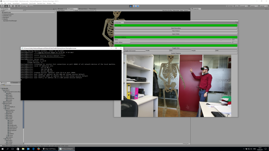 HoloLens Spectator View - Running in Unity