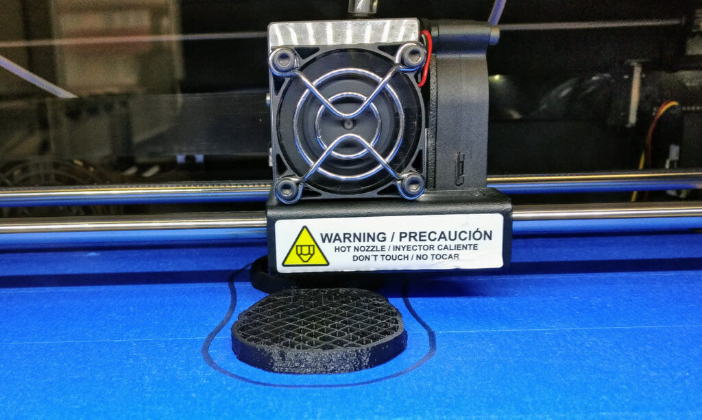 3D printing the two brain halves using the Witbox 2