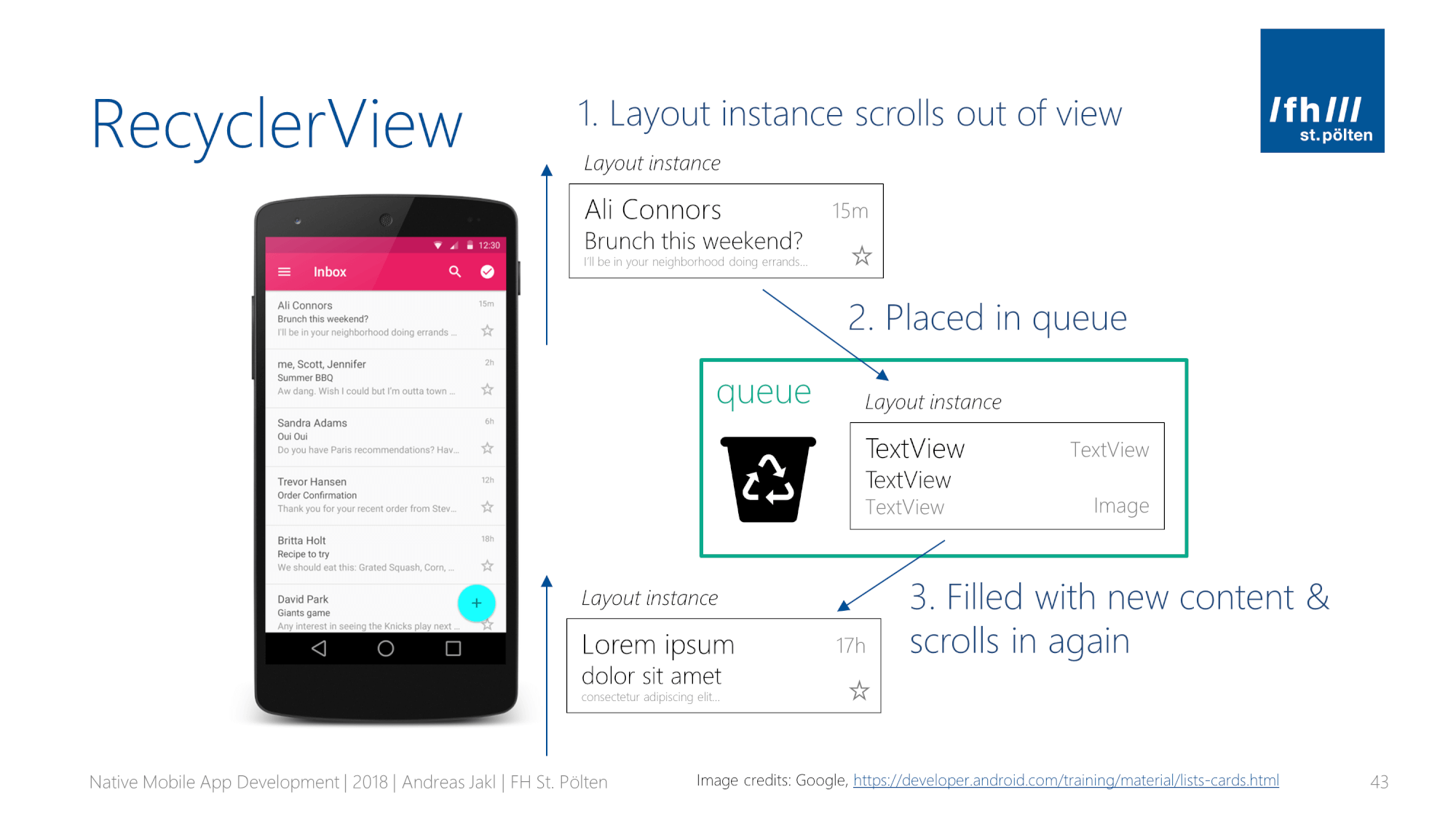 android studio recyclerview