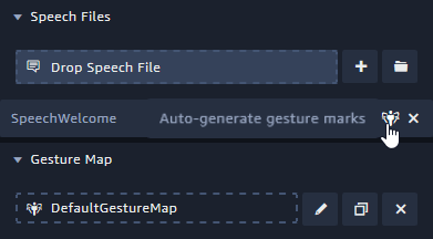 Let Sumerian auto-generate Gesture Marks for your speech file.