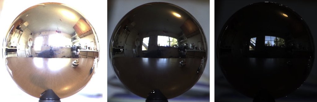 Image of an omnidirectional radiance map. Image credits: Debevec et al.