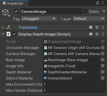 Change the "Max Environment Distance" to the maximum visualized depth in meters.