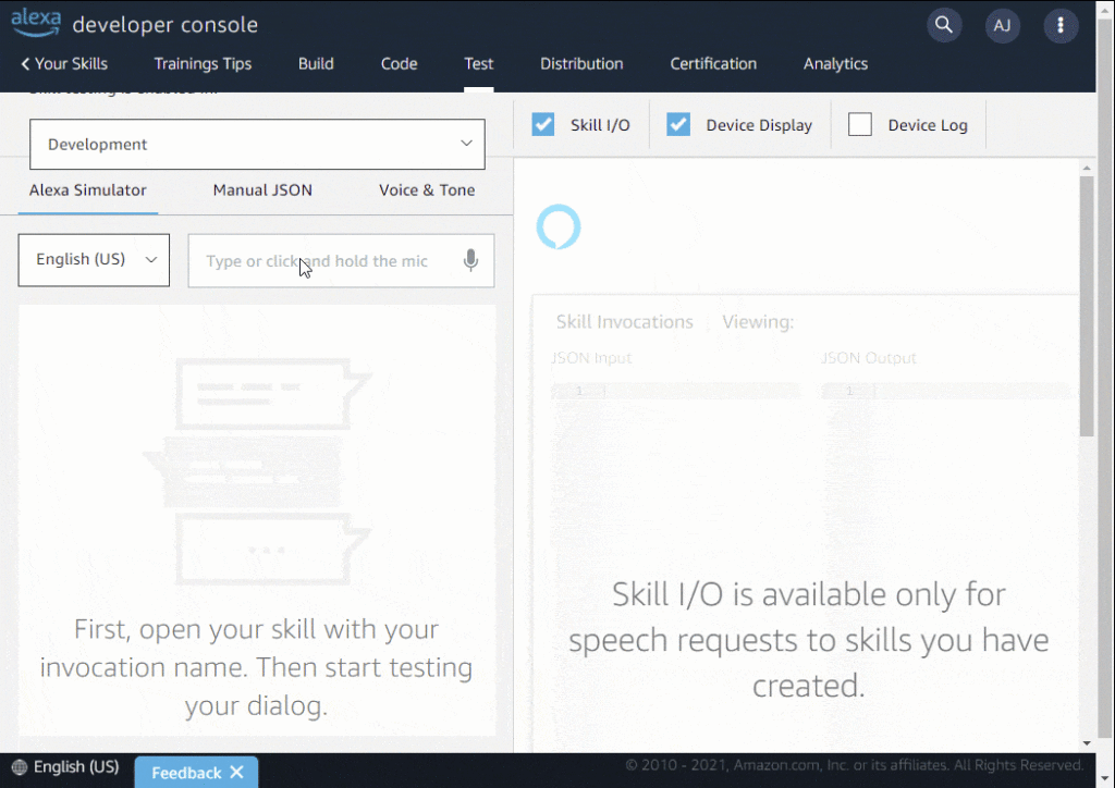 The random number generator tested in Voiceflow