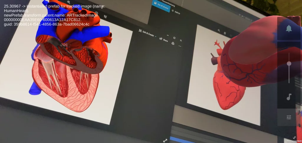 2D Image Tracking in AR Foundation with two simultaneously tracked images.