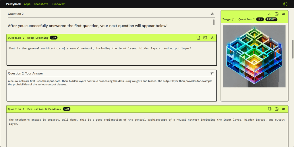 Screenshot of the AI-x-plainer tool for Generative AI in Education